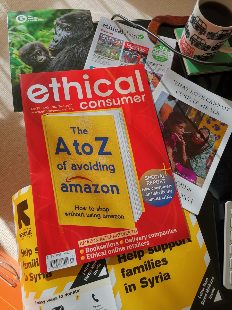 develawment's tweet photo. Great start of this week reading
#EthicalConsumer @EC_Magazine
Issue 193 Nov/Dec 2021
https://t.co/1y0LNos7r5
"What's wrong with Amazon?"
"How consumers can help fix the #ClimateCrisis"
#ClimateEfforts
#Booksellers
#EthicalOnlineRetailers
#DeliveryCompanies
#Food #Home #Money &+ https://t.co/MFfZgU1M2W