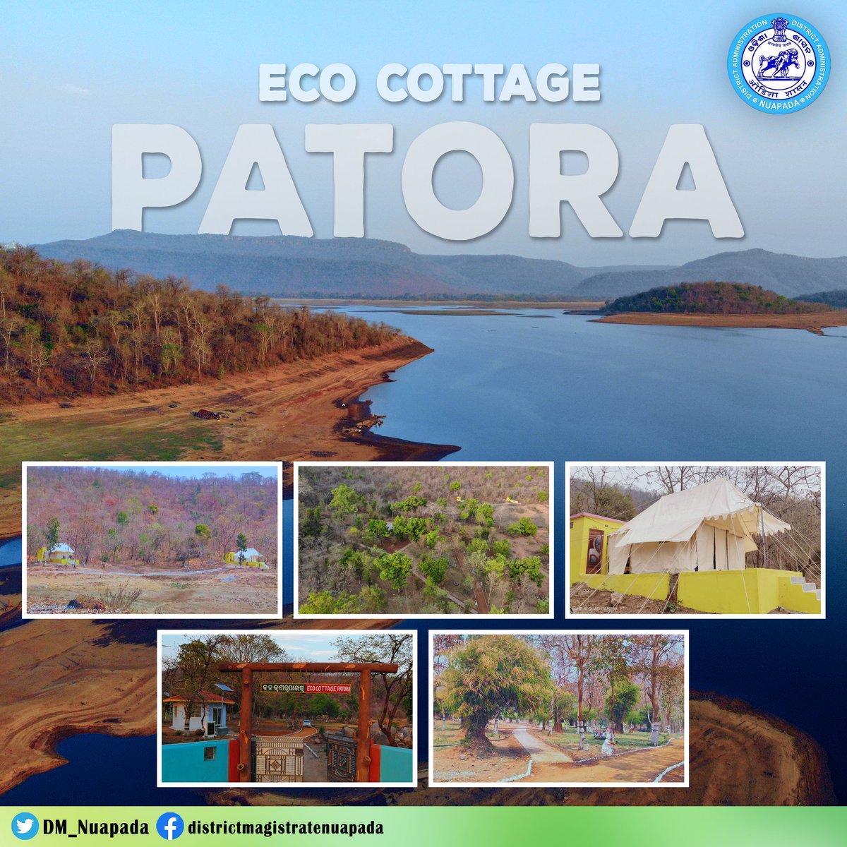 In a major boost to Sustainable Tourism at Patora Dam, Nuapada; OFDC's EcoTour Cottages inaugurated by Hon'ble CM, Odisha in 2020 are now available for booking for tourists.<a href="/CMO_Odisha/">CMO Odisha</a>
<a href="/DfoKhariar/">Divisional Forest Office, Khariar</a> <a href="/TourismDptt/">Department of Tourism, Odisha</a>
For Booking, Please visit-ecotourodisha.com/menubooking.php
