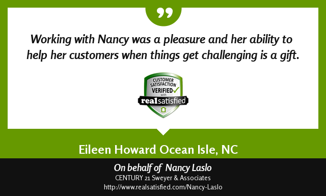 nancy_laslo's tweet photo. This recommendation illustrates one of the reasons why I love my job. https://t.co/eeBaluCCny via @realsatisfied https://t.co/UedIImLDNl
