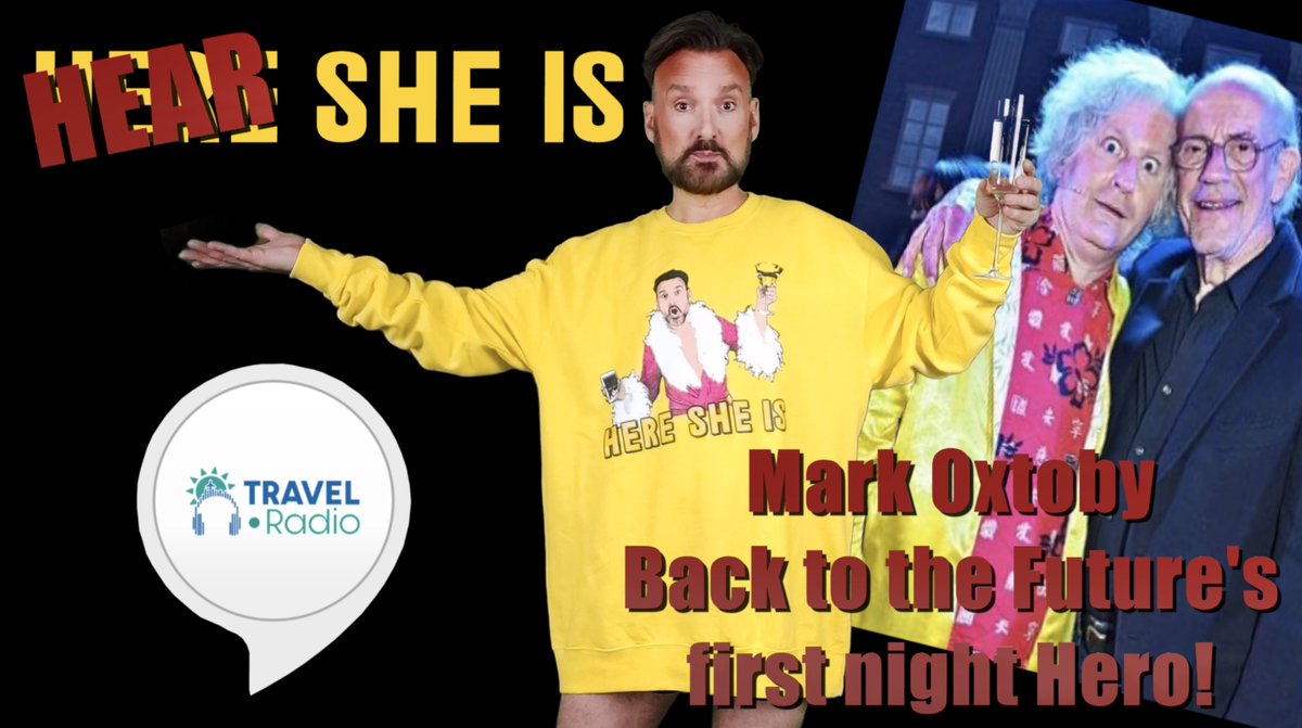 heresheisalexis's tweet photo. #HERESHEIS talking all things #BACKTOTHEFUTURE with the man who saved the first night show Mr #MARKOXTOBY on 'HEAR SHE IS' on #TRAVELDOTRADIO #ISAIDIT 😜

https://t.co/RuXY9CtEKh
https://t.co/IAX1iQIRxE https://t.co/1HQChxQuPm