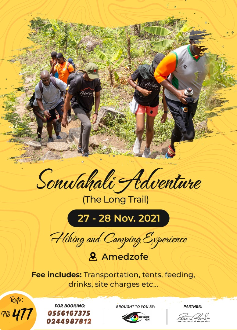 behwe_gh's tweet photo. It's Finally on!!Are you ready for another Behwe Gh Experience?!🧗‍♂️⛰🔥💯
Are you ready for the
SONWAHALI ADVENTURE!!!!!!!!!
#BehweGh #SonwahaliAdventure #Hiking #Camping #ThelongTrail https://t.co/89wdKIDovz