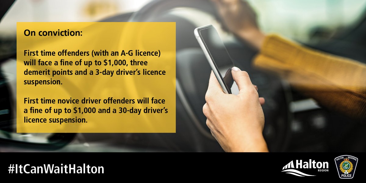 HaltonPolice's tweet photo. The Halton Regional Police Service, in partnership with @RegionofHalton, are launching the fourth edition of the #ItCanWaitHalton distracted driving campaign this November.
Halton, put the phone down and keep your eyes on the road.
Full details: https://t.co/qp9OeezqT7 ^sk https://t.co/a980XkByfx