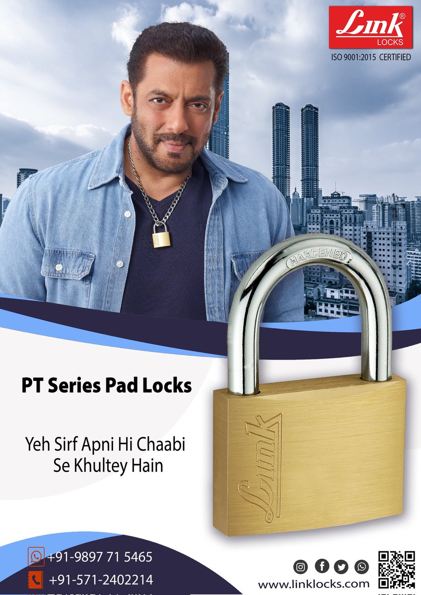 AhirimSensin06's tweet photo. Handsome #SalmanKhan bhai 💙
@linklocksindia #LinkLocks https://t.co/OII6ieDBQD