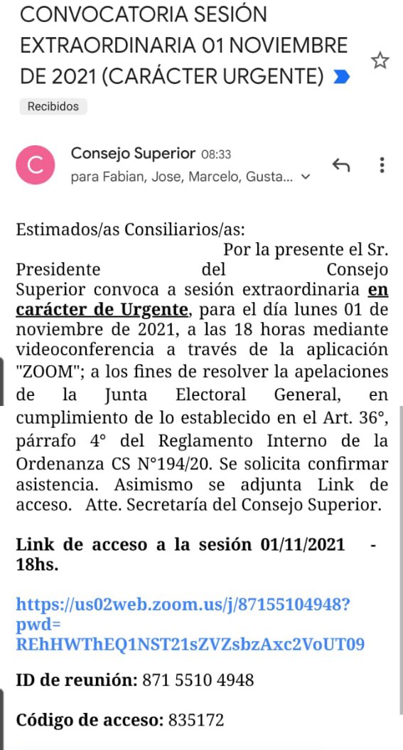 AdrianLaRioja's tweet photo. Bombazo Unlar:

@CalderonFabia1 NO quiere soltar el sillón y se intenta imponer a lo TELLO ROLDÁN .

Quiere expulsar a la presidenta de la junta electoral Varas, por un audio VIEJO.

La desesperación de #Facu https://t.co/QxwDGZji0D