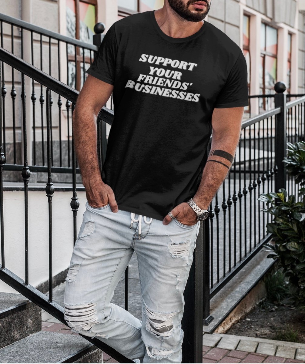 shftworld's tweet photo. Holiday SZN is fast approaching, y'all! Support and shop your friends' businesses! 💛

Wanna support us? Snag this tee! Link in bio 🔗

⚡️ #SHFThappens⁠ https://t.co/OtALnHmSLN