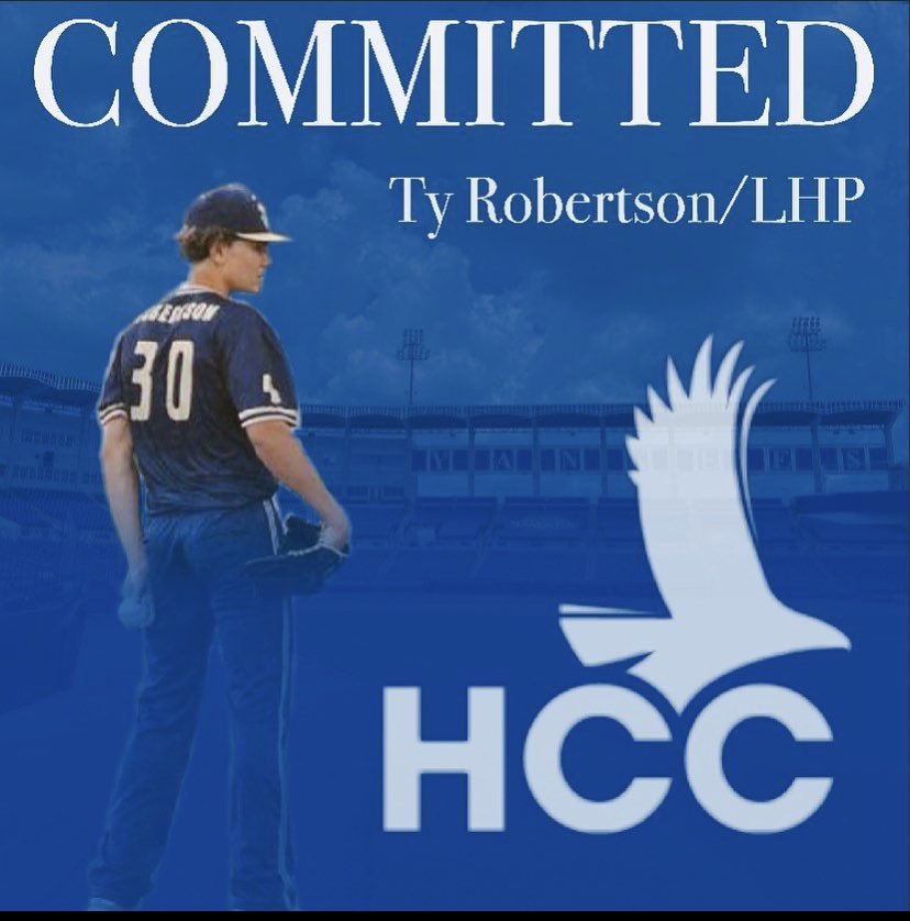 Congratulations to Ty Robertson on his commitment to attend and play baseball at Hillsborough Community College. The Bobcat Baseball Family is proud of you!!