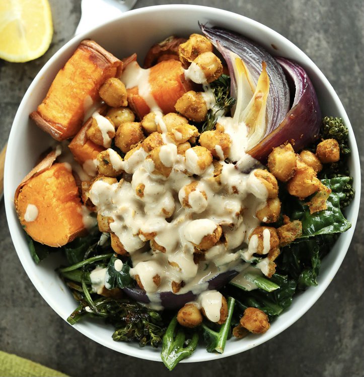 Nutrition4U5's tweet photo. Get stuck in to this delicious Buddha bowl. Composed of vegetables, healthy grains and protein. This dish is guilt free and sure to keep you full #Health #nutrition #FitnessMotivation #fitness #Motivation #life #lifestyle #Like #Food #Foodie #Vegan #Monday #goals #instagood #gym https://t.co/bWOOyl29Ta