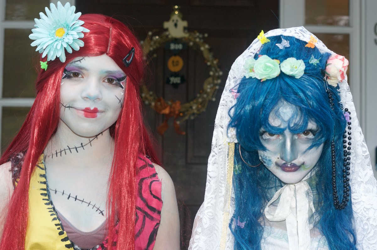 My 12yo raising the costume bar again....   @timwburton #corpsebride #halloween2021