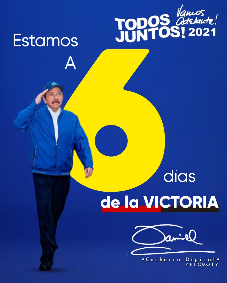 Estamos a #A6DiasDeLaVictoria este 7 de noviembre. 

Todos a votar en la casilla ✌️

❤️🖤

#Daniel2021