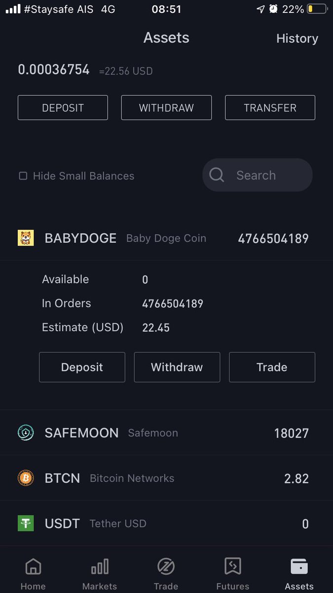 NyienTun's tweet photo. @babydoge @Tesla i started to buy  cryptocurrency  7 months ago with 1800$ bought Safemon, $FTS, BTCN, Shib, and I sold it too quickly.  left me in my wallet 22.45$ https://t.co/3PTC5uER1y
