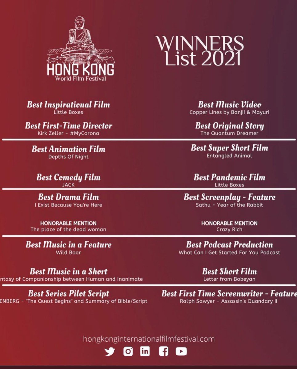 Actor_Tribe's tweet photo. Another 2 Official Selections in Vancouver and Hong Kong &amp;another two wins for our @Actor_Tribe film LITTLE BOXES. We shot this film on Zoom during the most restrictive lockdown in modern history. Creativity will out, always. #littleboxes #filmfestival #acting #JoinTheTribe https://t.co/CMtLFd4eq0