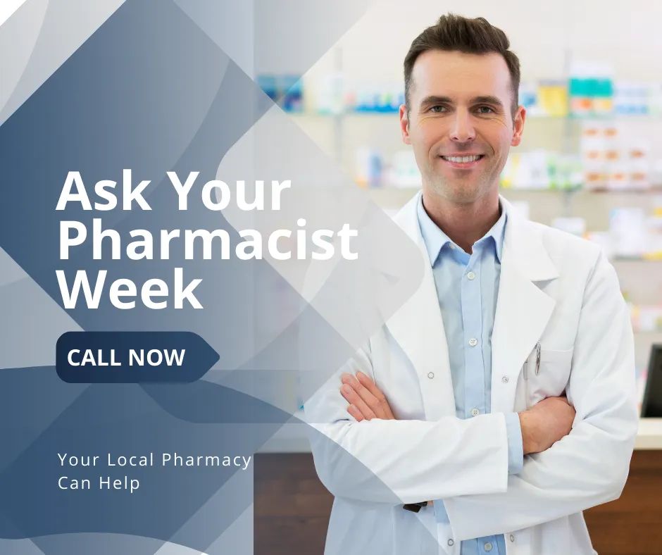 What Does A Pharmacy Actually Do? Why not ask us this ‘Ask Your Pharmacist Week’! Confused about your meds? We can help you! Prescribed a new medicine? We can advise you! Don’t be anxious...Your local pharmacy can help. ✔ #askyourpharmacistweek