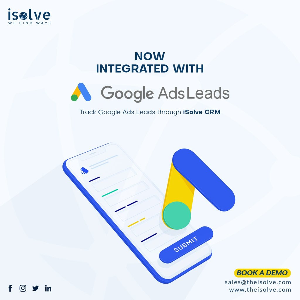 theisolve's tweet photo. iSolve CRM is now fully integrated with Google Ads Form Leads.

https://t.co/ncJ07CSx0C
sales@theisolve.com
.
#isolve #crm #erp #erpsolutions #realestateislamabad #leadsmanagement #facebookleads #leads #googleads # https://t.co/8kNHelDGsL