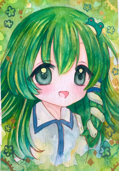 透明水彩 早苗さん

#イラスト #水彩 #東風谷早苗 #東方Project 