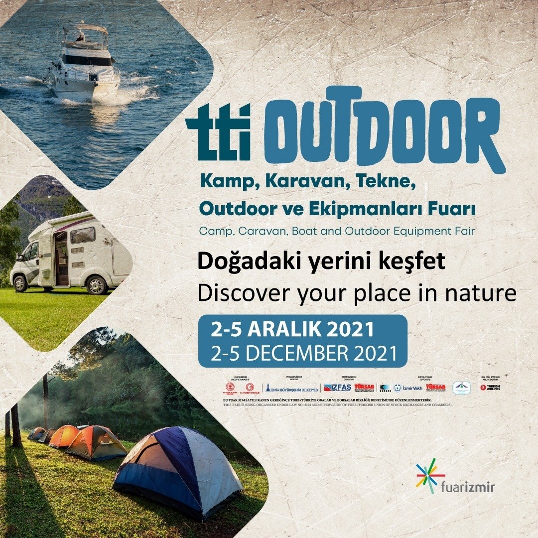 ttioutdoor's tweet photo. TTI  Outdoor Kamp Karavan Tekne Outdoor ve Ekipmanları Fuarı 2-5 Aralık tarihleri arasında fuarizmir’de.

 #tti #ttioutdoor #outdoor #kamp #karavan https://t.co/Wi5R3a9GWz