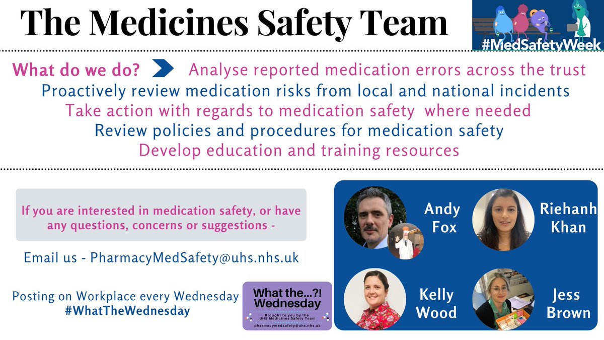 Andy Fox PhD (@andyfox4) on Twitter photo It is medicines safety week and I have pledged to tweet every day. Let’s start by introducing the UHS Medicines Safety Team. #MedSafetyWeek <a href="/UHSFT/">University Hospital Southampton 💙</a> <a href="/SotonChildHosp/">Southampton Children's Hospital</a> <a href="/medsafetymin/">The Medication Safety Minute</a> It is medicines safety week and I have pledged to tweet every day. Let’s start by introducing the UHS Medicines Safety Team. #MedSafetyWeek <a href="/UHSFT/">University Hospital Southampton 💙</a> <a href="/SotonChildHosp/">Southampton Children's Hospital</a> <a href="/medsafetymin/">The Medication Safety Minute</a>