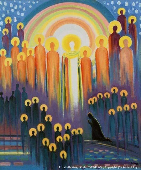 Happy Feast of All Saints. Praying for all whom we love who are in heaven among the Saints. 🙏