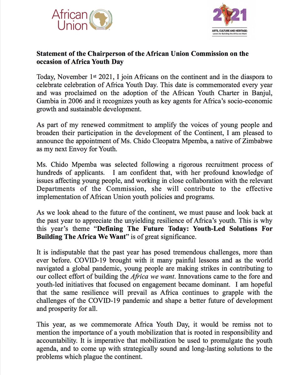 Moussa Faki Mahamat tweet media