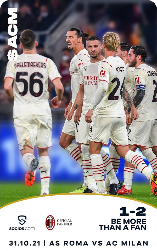 Chiliz_Swiss's tweet photo. 🎉⚽️Congratulations to all who received one of the 100 @acmilan NFTs from Socios - a historic moment! 

Take good care of it and and keep collecting when more NFTs comes...

Collection on @opensea 👉 https://t.co/BkGQTMUj96

#bemorethanafan #fantoken #nft #ACMNFT #ACMilan https://t.co/U33Kb53qp4