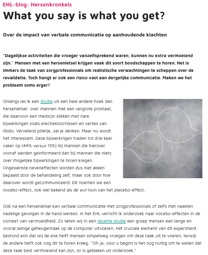 LimburgBrain's tweet photo. Communiceren over de gevolgen van hersenletsel kan een onbedoelde schaduwzijde hebben. @BertLenaert blogt over de tegenhanger van het placebo-effect: het nocebo-effect. Lees zijn blog hier: https://t.co/T2t10zcQsd https://t.co/afBJ9oKwQp