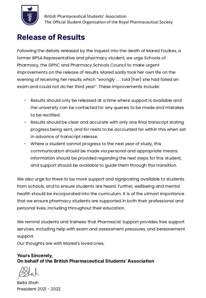 The BPSA tweet media