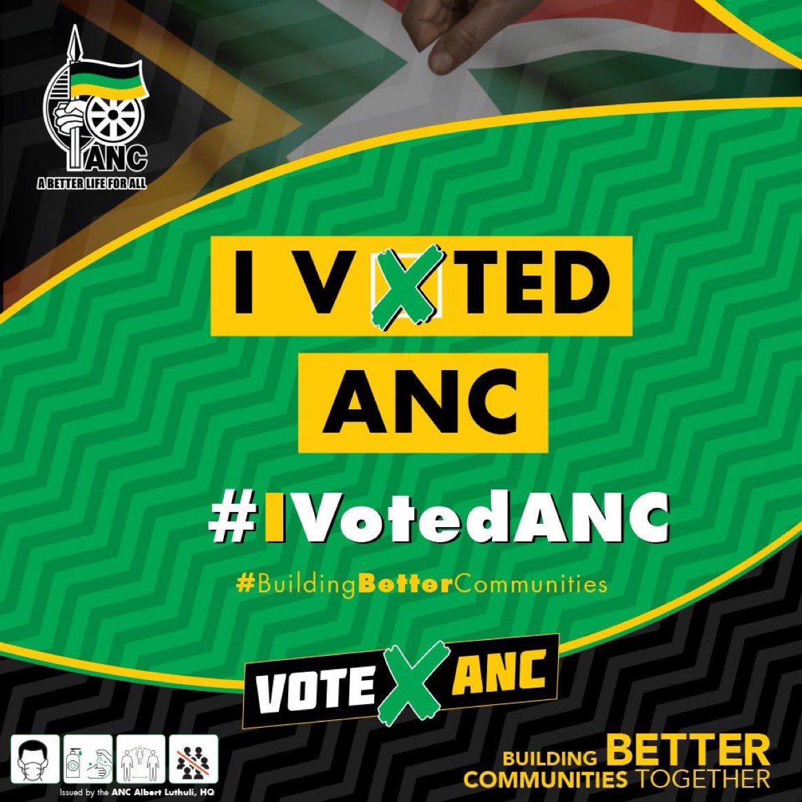MbalulaFikile's tweet photo. I voted ANC #IvotedANC https://t.co/fVjQiJJsXW