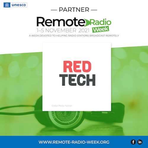 RedTech_News's tweet image. As global press partner of the @UNESCO  Remote Radio Week online conference, RedTech is streaming all sessions in Arabic, English, French and Spanish live this week. Watch them here: redtech.pro
#remoteradioweek #radiobroadcasting