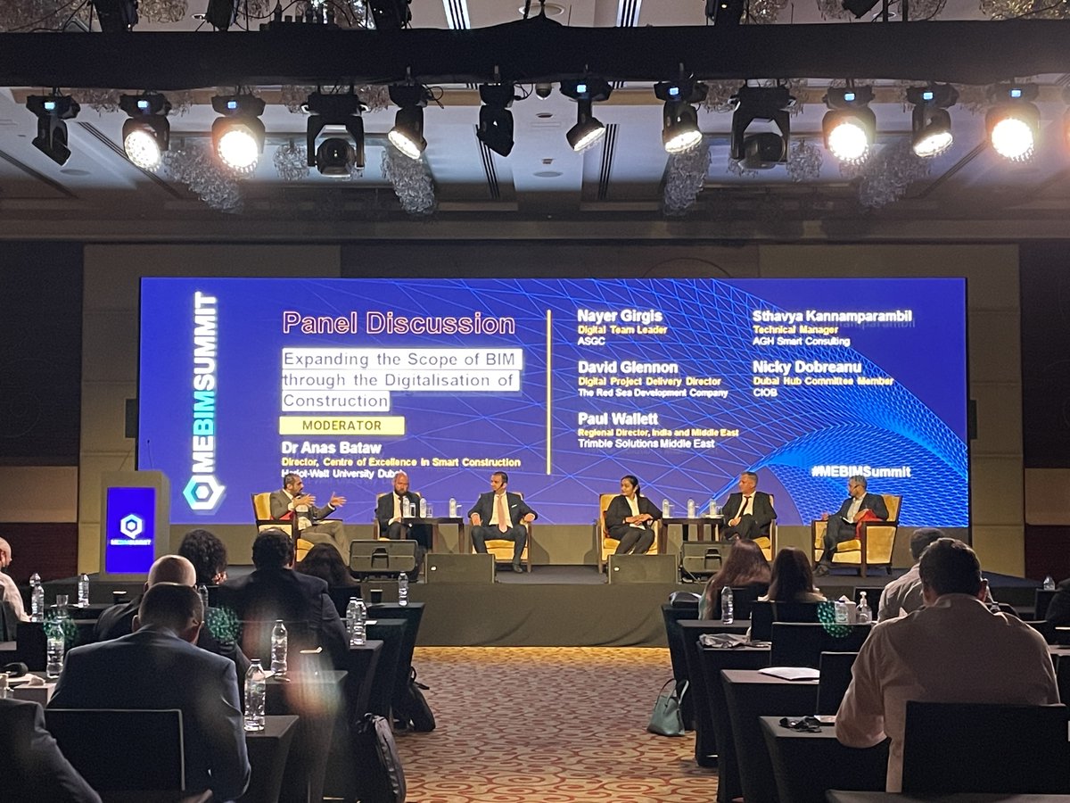 MEConstructionN's tweet photo. Calling out our second panel of the #MEBIMSummit ~ Expanding the Scope of BIM through the Digitalisation of Construction. @HWUDubai @ASGCUAE @TheRedSeaGlobal @theCIOB
#MEBIMSummit2021 #BIMSummit #bimsoftware #constructionindustry https://t.co/9wJj5YhV7Y