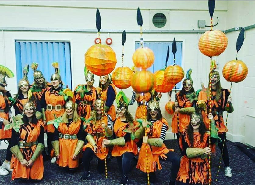 DonnaFo55661291's tweet photo. Emccan visited Spalding Pumpkin Festival Lincolnshire as part of ACE Strategic Tour - Emccan tour 2016-19. Taking Caribbean Carnival arts to rural areas, seaside towns, large scale events. Look forward to resuming touring in 2022.#emccan Four East Midlands carnivals together. https://t.co/qVEnDk3cFq