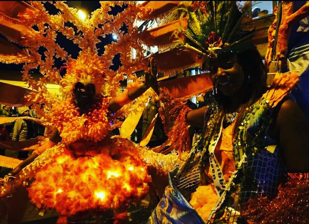DonnaFo55661291's tweet photo. Emccan visited Spalding Pumpkin Festival Lincolnshire as part of ACE Strategic Tour - Emccan tour 2016-19. Taking Caribbean Carnival arts to rural areas, seaside towns, large scale events. Look forward to resuming touring in 2022.#emccan Four East Midlands carnivals together. https://t.co/qVEnDk3cFq