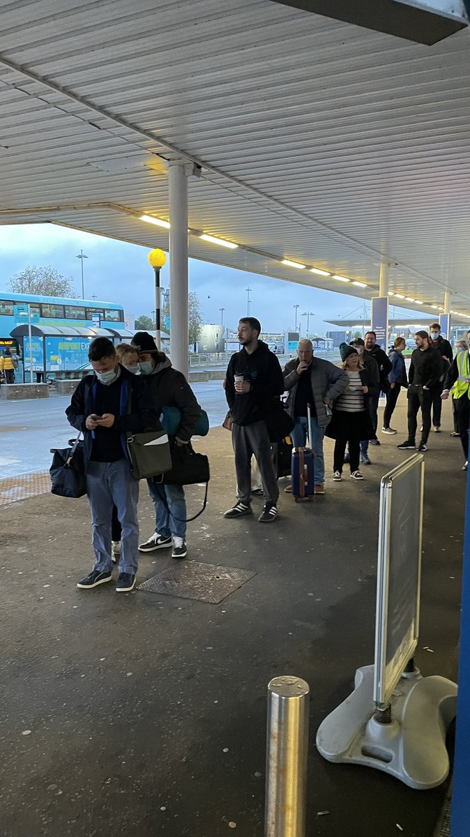 An efficient security section in <a href="/belfastairport/">Belfast International Airport</a> backed up outside airport. This needs to be taken seriously. Many people missing flights. <a href="/StephenNolan/">Stephen Nolan</a> please help.
