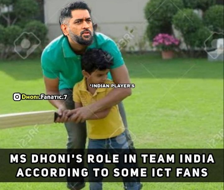 Everyone blaming #MentorDhoni for team India's performance 🙂