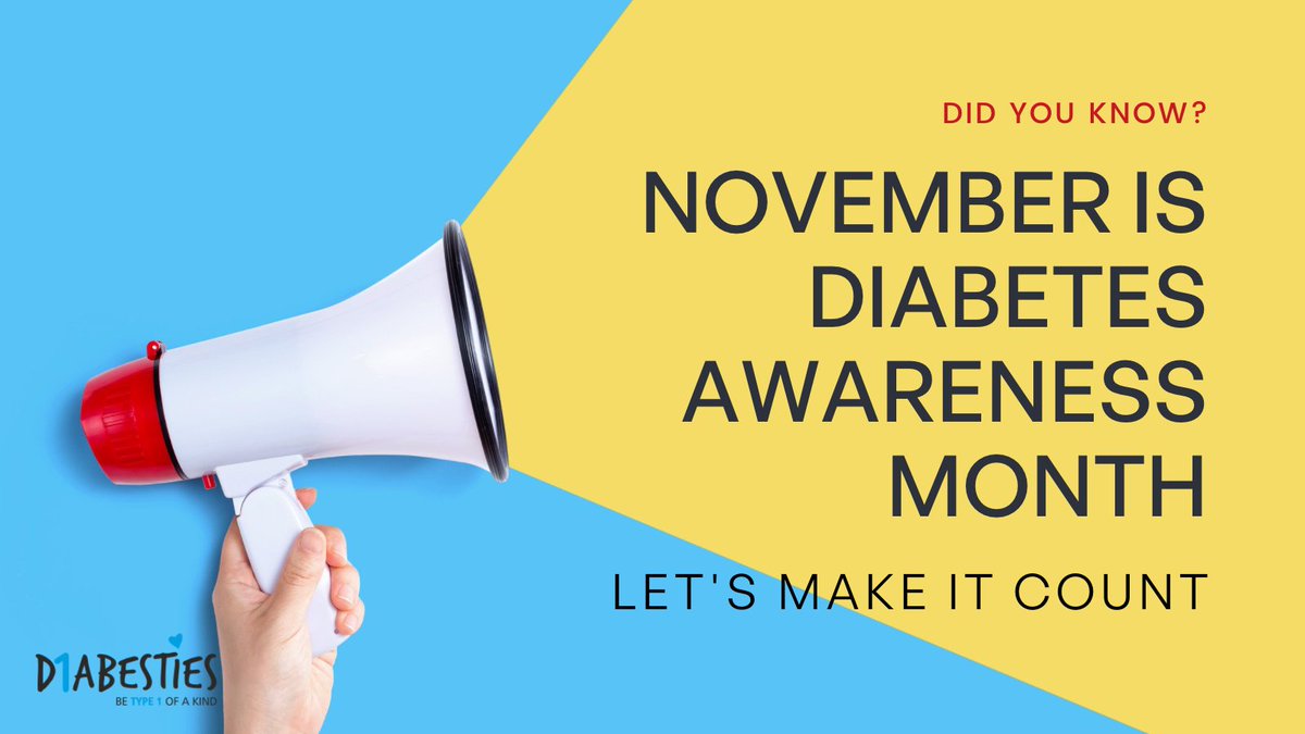 Jazzsethi95's tweet photo. November is #DiabetesAwarenessMonth 

Every month should be used for awareness - but this month, we kick up the gears and go all out! 

Lots coming up! Simple acts of awareness and advocacy can make a difference!

Let's make it count!! 💙 https://t.co/eziOGRcceG