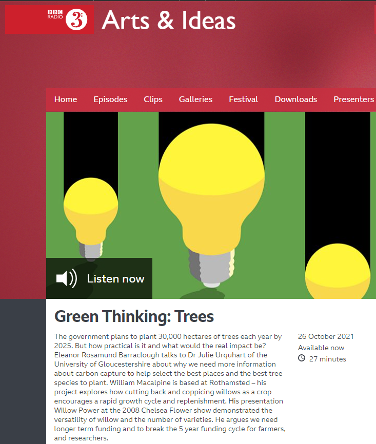 CCRI (@ccri_uk) on Twitter photo Our own @GeogJulie features on a new <a href="/BBCRadio3/">BBC Radio 3</a> #podcast regarding the #government plan to plant 30000ha of #trees per year🌳
She's interviewed by Dr Eleanor Rosamund Barraclough fr <a href="/DurhamHistory/">Museum of Durham History</a> & joined by William Macalpine fr <a href="/Rothamsted/">Rothamsted Research</a>
bbc.co.uk/programmes/p0b… #COP26Glasgow Our own @GeogJulie features on a new <a href="/BBCRadio3/">BBC Radio 3</a> #podcast regarding the #government plan to plant 30000ha of #trees per year🌳
She's interviewed by Dr Eleanor Rosamund Barraclough fr <a href="/DurhamHistory/">Museum of Durham History</a> & joined by William Macalpine fr <a href="/Rothamsted/">Rothamsted Research</a>
bbc.co.uk/programmes/p0b… #COP26Glasgow