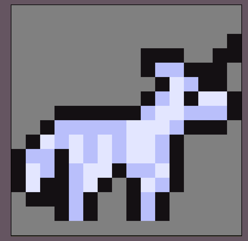 ThingOnItsOwn's tweet photo. Unicorn process #pixelart #experimentation #iteration https://t.co/Oo5tI10o3b