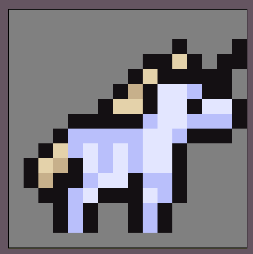 ThingOnItsOwn's tweet photo. Unicorn process #pixelart #experimentation #iteration https://t.co/Oo5tI10o3b