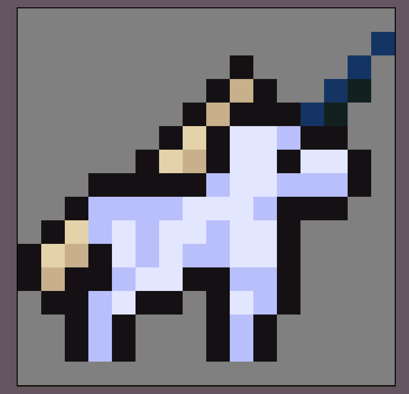 ThingOnItsOwn's tweet photo. Unicorn process #pixelart #experimentation #iteration https://t.co/Oo5tI10o3b