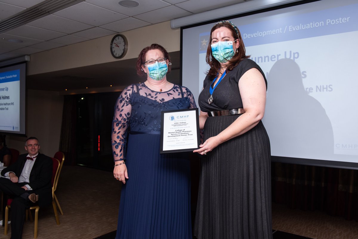 CMHPCommunity's tweet photo. Congrats to our CMHP Award Winners 2021! Service evaluation or development poster award, winner – Joshua Dunn @CNTWNHS, RU – @TykeChick @NottsHealthcare  #CMHP21
https://t.co/Q1UsSvny32 https://t.co/r7fL7FOMCX