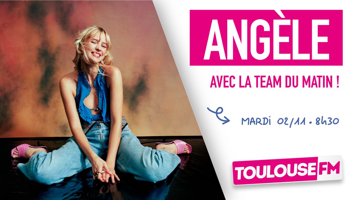 📻🎤 Mardi matin, dès 8h30 sur Toulouse FM, retrouvez <a href="/angele_vl/">Angèle Angèle</a> avec Léo, Elsa et Arthur, de la Team du Matin ! Écoutez-nous pour voyager avec elle, de Toulouse en Belgique, avec "Bruxelles je t'aime", titre de son dernier single ! 🤩