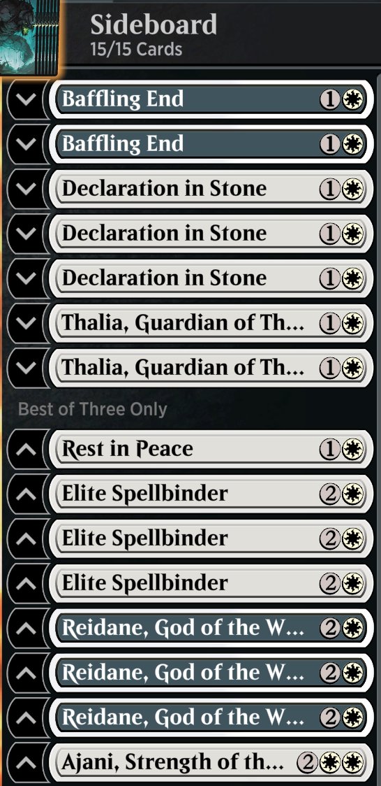 Pew Pew #1 again gogo Angels ;P

<a href="/mtgazone/">MTG Arena Zone</a> <a href="/fireshoes/">Robert Taylor🔥</a> <a href="/ArenaDecklists/">Arena Decklists</a> <a href="/GamertagMythras/">Mythras</a> <a href="/Akaaka890/">AkaAka89#05362</a>