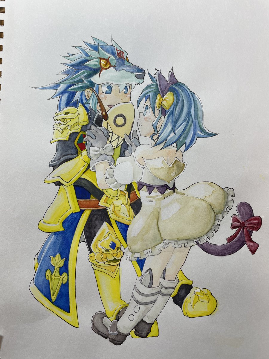 mi_e_mo_mo's tweet photo. なななななななんと！！！
ヴァディ（@vadhith_ ）さんが私とベアさんを描いてくれたのですよおおおお！！！！
（本人に掲載許可もらい済み）

めちゃかわ！！めちゃうれしい！！
アイコンにする許可もらった！ら、ベアさんも貰ってた様でお揃いに⸜(* ॑꒳ ॑*  )⸝⋆*

ヴァデさんありがとですよおお！ https://t.co/Q6r5xuS2AX