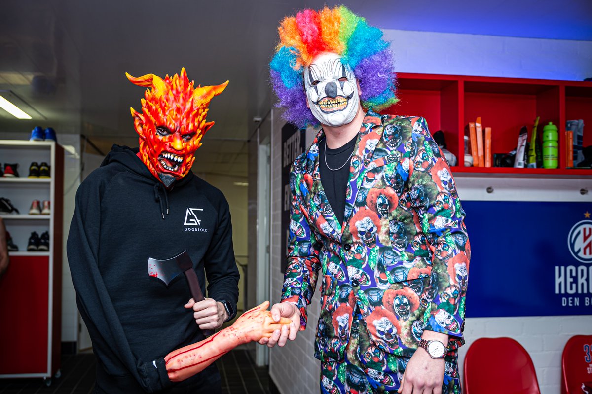 HeroesDenBosch's tweet photo. 🤡👹 | 𝙰 𝚜𝚌𝚊𝚛𝚢 𝚊𝚏𝚝𝚎𝚛𝚗𝚘𝚘𝚗.. 

The boys understood the assignment! 👻

📸: @robertverboon https://t.co/5zPdq8NfSH