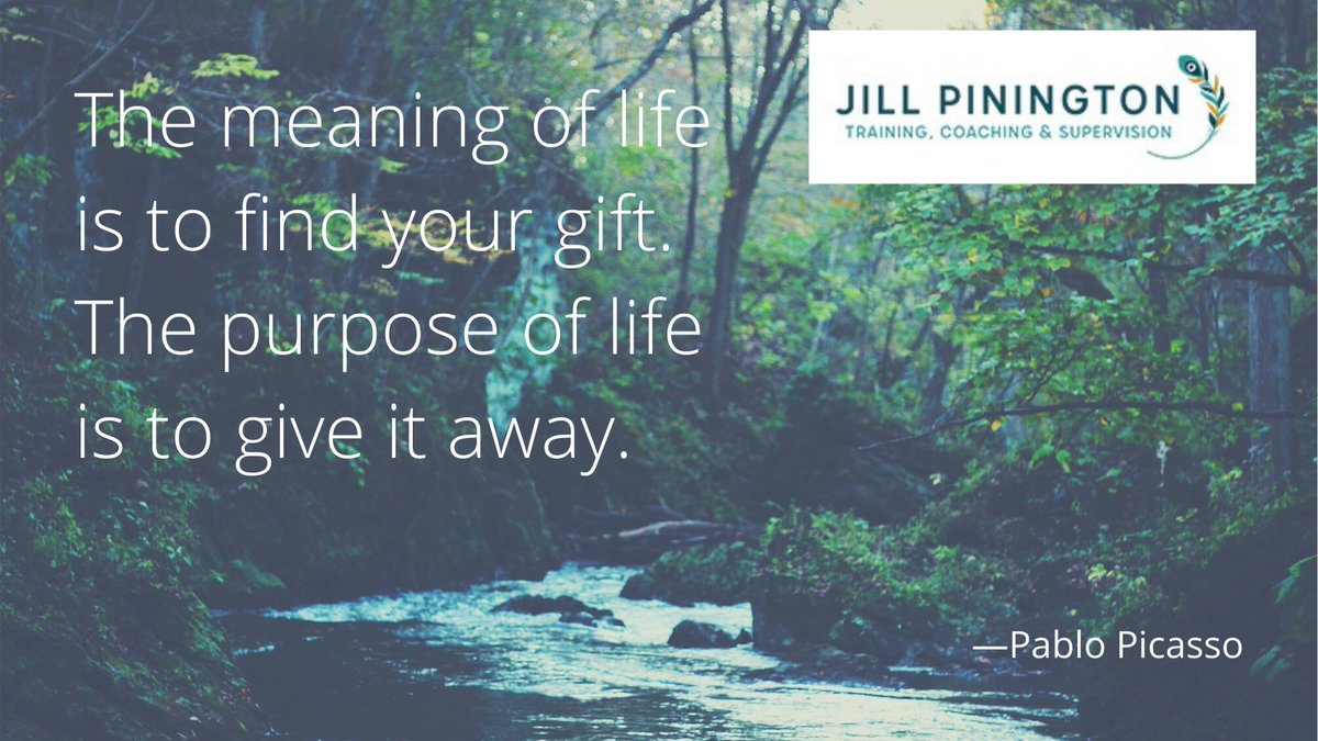 A little #Fridaymotivation as we head into the weekend from jillpinington.com 

The meaning of life is to find your gift. 
The purpose of life is to give it away

#quote #pablopicasso  #coaching