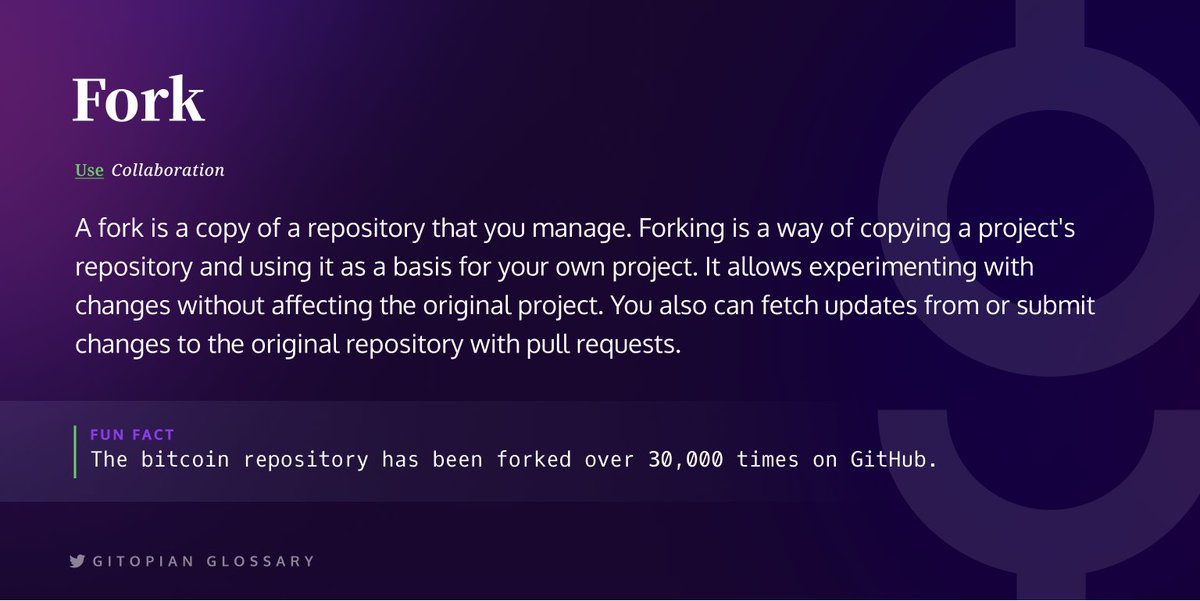 gitopiaDAO's tweet image. Gitopian Glossary #8

Fork🍴

Read more: docs.gitopia.com/glossary

#WordOfTheDay #gitopia #GitopianGlossary
