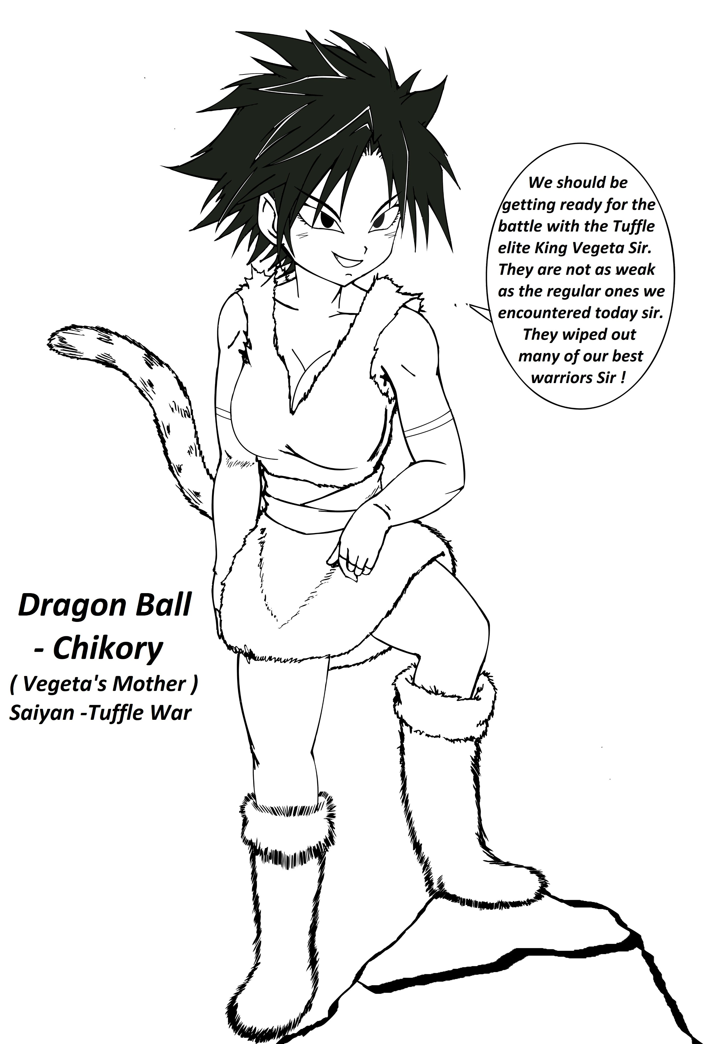 Jmantime on Twitter: "#concept #sketch Dragon Ball - Chikory ( Vegeta\