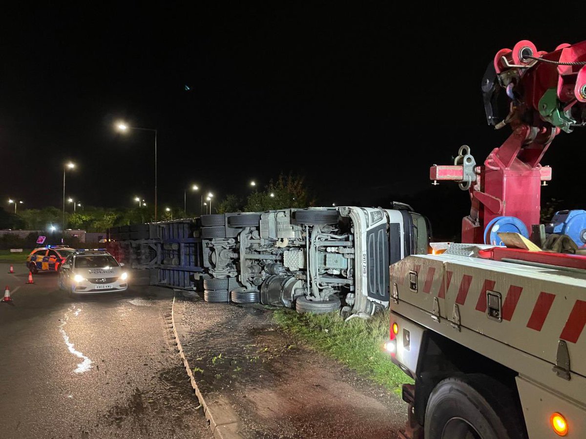 LiteplanLtd's tweet photo. Unfortunately, there has been a slight delay to one of our shipments….. luckily, the driver is okay. https://t.co/wWVjpgEahp