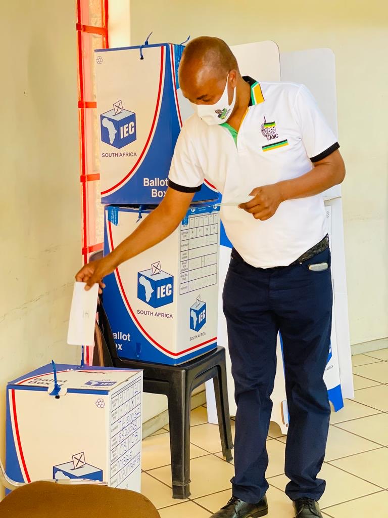 ANC Mpumalanga Acting Chairperson Comrade Mandla Ndlovu voted