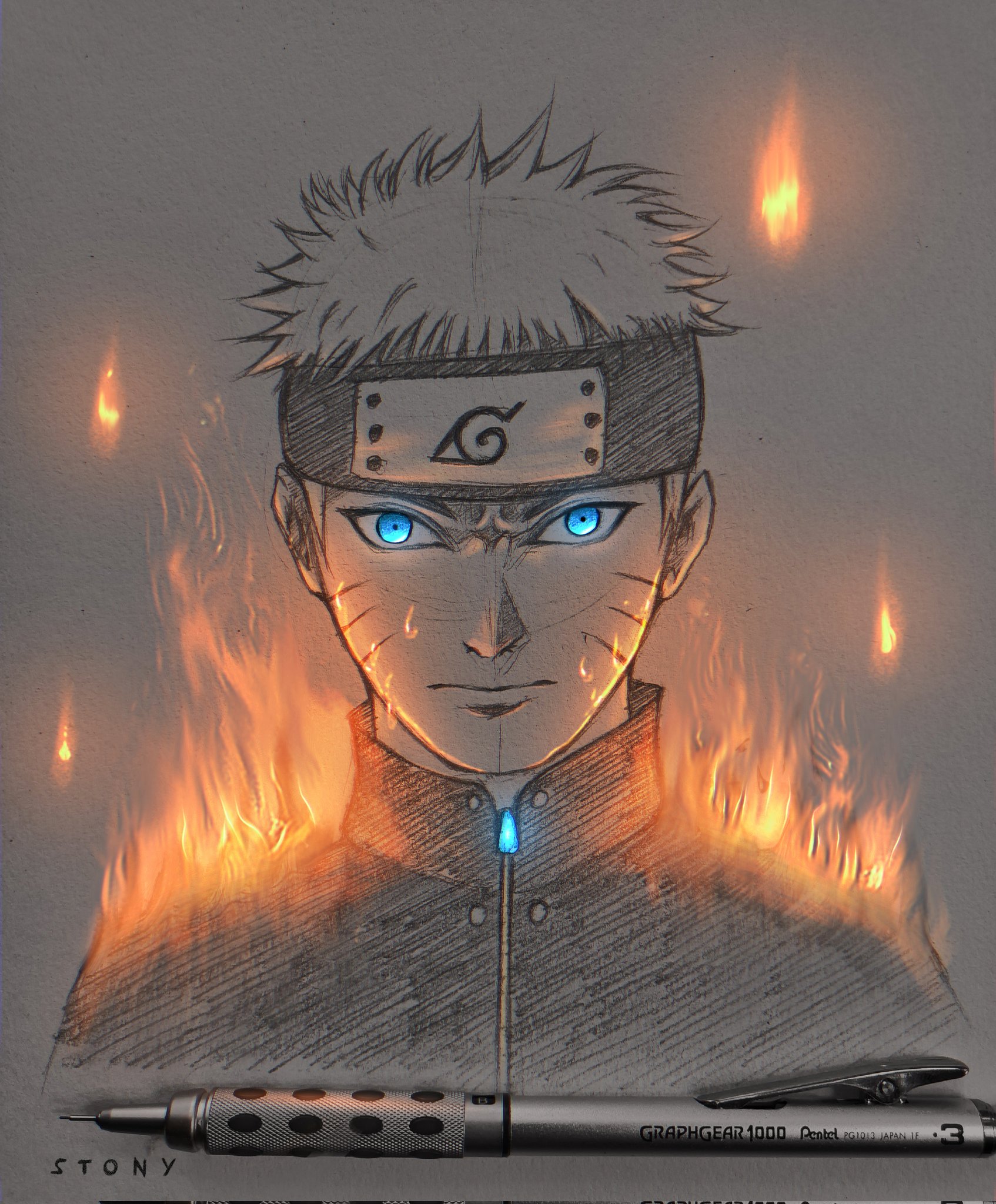 Naruto wallpaper anime glow art by CfdMaikin on DeviantArt