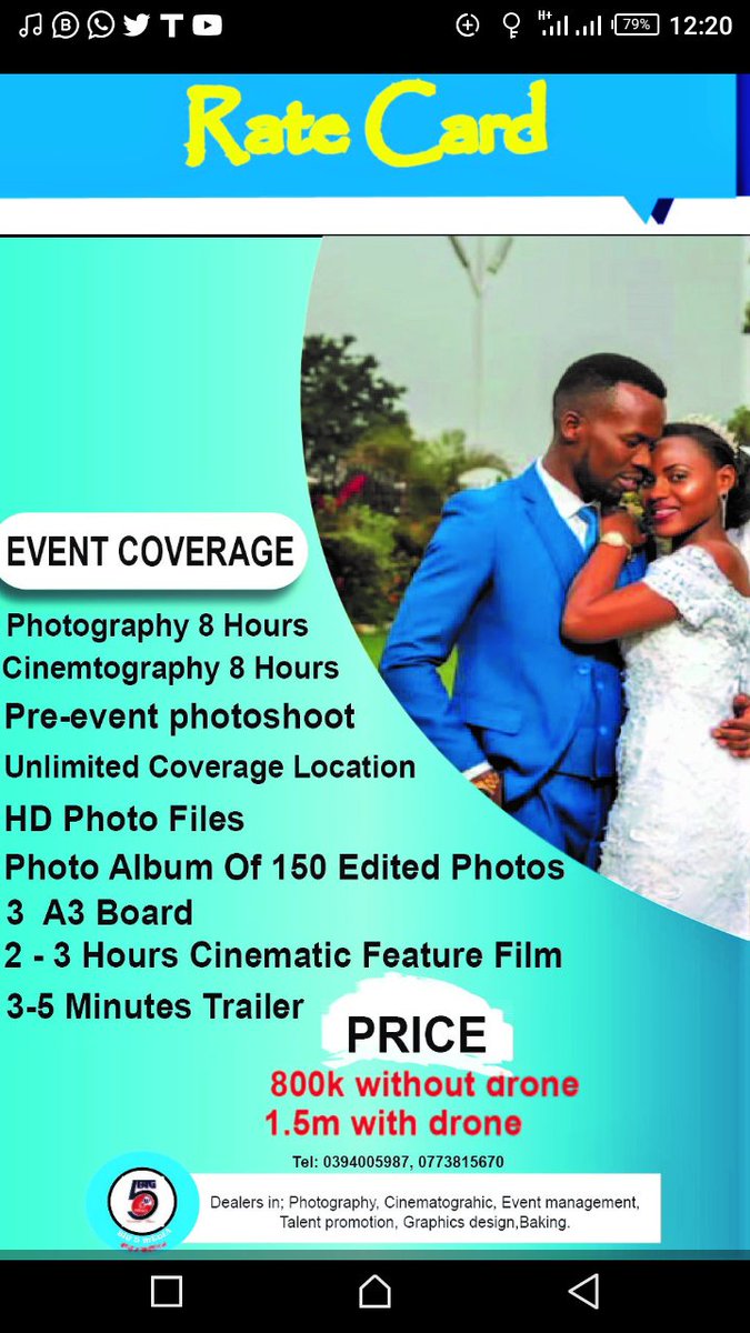 big5media's tweet photo. Bring your memories closure with Big5media-Lira event coverage.
See our offer and book for your event. https://t.co/mJqwfznrU3