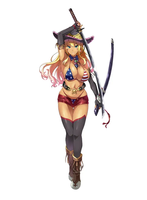 残念ながらサービス終了した『天華百剣』の謙信兼光の
←立ち絵と→ボツになった進化後のケンさん
掲載許可出たので、お蔵出し&供養
→は一振りアメリカに接収された?から描きましょう、となったが没にw一振りだから双子の妹設定…でも無理だったか?後で支援サイトに他のもまとめて出しておきます 